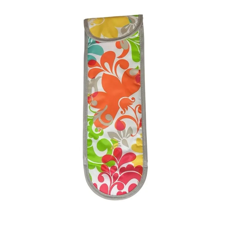 Thirty One Island Damask Flat Iron Curling Iron Thermal Travel Pouch Bag Carrier